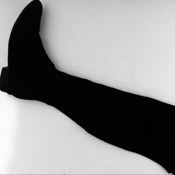 Marc Fisher Octavie Over-The-Knee Suede Boot Black - Picture 7 of 8